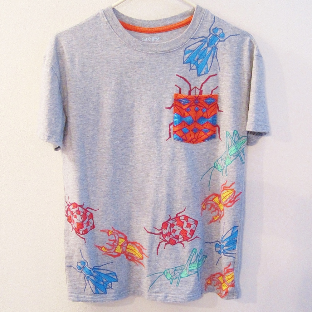 Insects T-Shirt-Ecology-Science-Bugs Tee-Boys XL